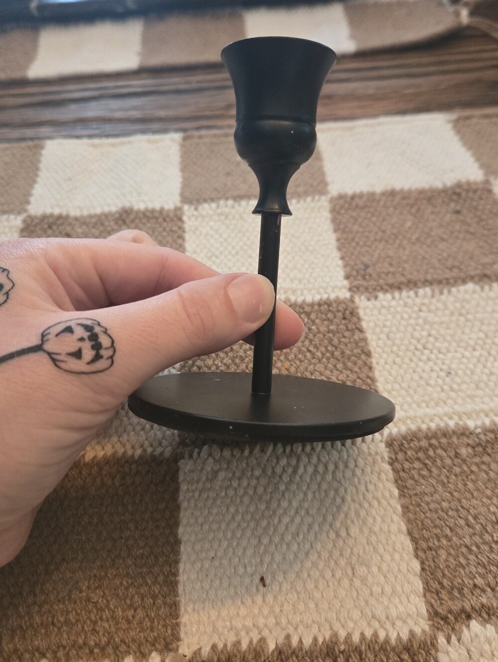 Black Taper Candle Holder